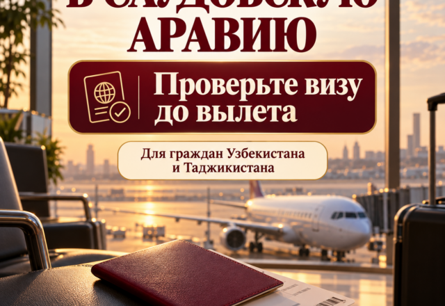 Виза в Саудовскую Аравию: проверка документов до вылета для граждан Узбекистана и Таджикистана